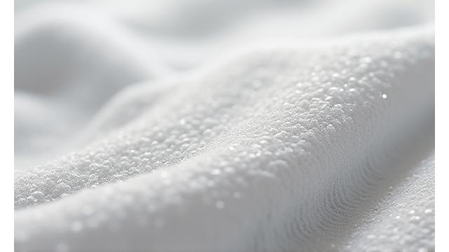Close-up of highly absorbent microfiber fabric structure